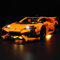 Kyglaring Lego 42196 Kompatibel, Beleuchtung, The LED Lichter Set Entwurf für Lego Technic Lamborghini Huracán Tecnica Orange Advanced Building, für Lego Lamborghini Auto 42196 Modell-Kein Lego