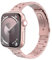 MoKo Cinturino da Polso Compatibile con Apple Watch Ultra/Ultra2 Series 9/8/7/6/5/4/3/SE 42/44/45/49mm, Cinturino in Acciaio Inossidabile Sottile ed Elegante, Rosa Rosa