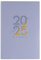 Terminplaner 2025 A5, Akademischer Planer, Lehrerkalender, Terminkalender 2025, Studienplaner, Schulplaner, Tagesplaner 1 Tag 1 Seite mit Softcover (Lila)