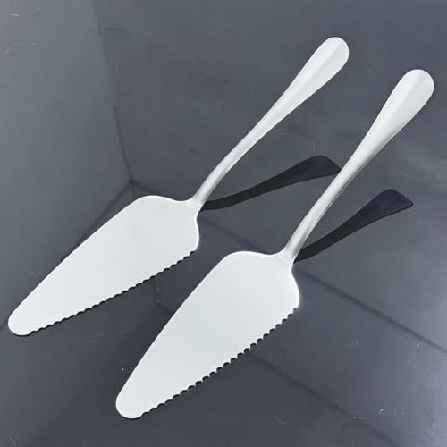 10PCS Stainless Steel Cake Scoop, Triangle Cheese Shovel With Teeth, Pizza Cake Baking Utensils For Parties, Daily Cooking, Restaurant(Thickened version)