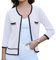 GRACE KARIN Ragazze Leggero 3/4 Maniche Cardigan Slim Fit Maglione Elegante Girocollo Cappotti Bianco S