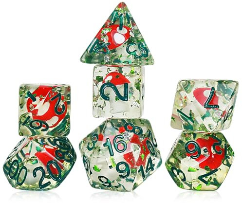 Dadi a fungo orribile D20 Dadi Deep Forest pericolosi dadi horror
