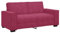 vidaXL 2-Sitzer-Sofa Weinrot 140 cm Samt