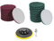 QUARKZMAN 20 Pcs 5 Pulgadas Estropajo de nailon de grano 240/400, Estropajos de Fregado, Disco de Lijado para Acondicionamiento de Superficies, Verde/Rojo