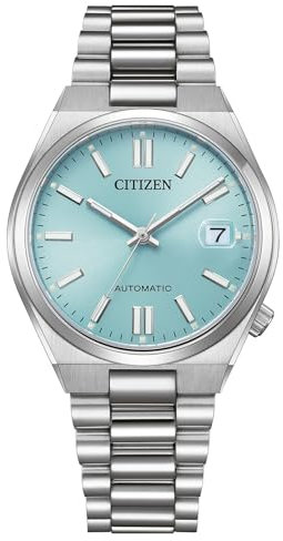 CITIZEN Herren Analog Japanisches Automatikwerk Uhr mit Edelstahl Armband NJ0200-50L