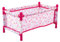 Puppenhausbett – Puppenbett für Puppen | Puppenzubehör für Mädchen, klappbares Babybett in Rosa, realistisches Puppenbett mit Autositz, interaktives Puppenzubehör