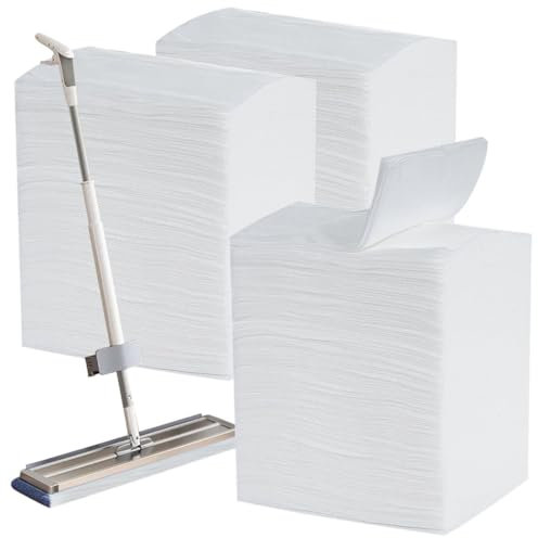 Lot de 300 recharges de serpillère sèche, 27,9 x 21,6 cm, lingettes électrostatiques pour le nettoyage de la maison