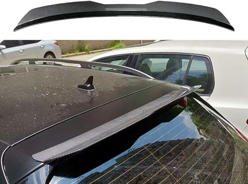 GCSDMJ Auto ABS Heckspoiler für Peugeot 5008 I (Phase II, 2013) 2013 2014 2015 2016 2017, Heckflügel Dachspoiler Kofferraumspoiler Kratzfeste Styling Nachrüsten Zubehör,Carbon Pattern