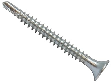 Forgefix Drywall Screw Phillips Bugle Head FT ZP 3.5 x 50mm Box 1000, zinc plated finish for increased durability. The screws come complete with a Phillips No.2 insert bit.