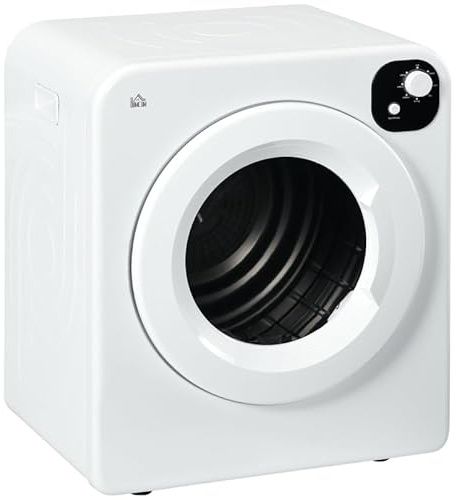 Fasba 6kg Vented Tumble Dryer, Freestanding, Wall Mounted, Stackable, Portable Dryer with 7 Programmers, White