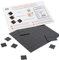 Magnefic! Magnetische Quadrate, 1 Klebebandbogen mit 70 magnetischen Quadraten (je 20 x 20 x 2 mm), Magnet auf der einen Seite, selbstklebend auf der anderen Seite Perfekt für Kühlschrankorganisation,