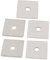 sourcing map 5stk M6 x 30mm quadratisch Edelstahl flache Reparatur Platte Silber Ton de