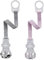 nip Schnullerband mit Ring // 2-er Set Girl // Komfort-Verschluss für alle Schnuller ohne Ring // NEU Befestigungsring aus flexiblem Silikon // made in Germany
