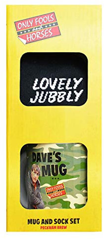 Only Fools and Horses Dave's Ceramic Mug & Cotton Socks Set | Retro 80s TV Show Novelty Mug