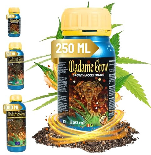 Madame Grow - Fertilizzante Organico - Acceleratore di crescita e fioritura - Acceleratore di crescita - (250 mL)