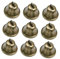 MILISTEN 10pcs Vintage Jingle Bells Bronze Tone Bells Xmas Tree Hanging Pendant Decoration for Wind Chimes Dog Doorbell Making Xmas Crafts Supplies 38mm