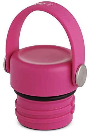 Hydro Flask - Bouchon Flex Cap Antifuite Ouverture Standard Bouteille Isotherme - Bouchon Gourde Isotherme Technologie Isolante Honeycomb Insulation - Poignée Pivots Inox - Sans BPA/Toxine - Carnation