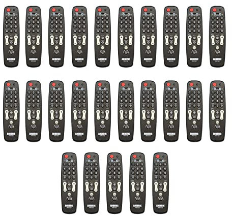 Anderic Hospitality Universal TV Remote Control - 1-Device - TV Only - Great for Seniors/Hospitality/Hotels/Motels/Resorts - Jumbo Keys RRH100 (25-Pack)