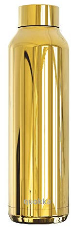 Quokka Solid Sleek Gold 630 ML | Bouteilles d'eau en Acier Inoxydable sans BPA | Bouteille Thermique à Double paroi – Garde Le Froid et la Chaleur pour Enfants et Adultes