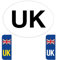 UK Aufkleber für Auto Europa – GB-Auto-Aufkleber und UK-Flaggen-Etiketten – rechtliche Größe – selbstklebendes Vinyl – wetterbeständig – Union Jack ersetzt EU-Flagge Post-Brexit (2)