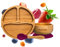 nohla ® - Bamboo Baby & Toddler Suction Plate, Bowl & Silicone Spoon Weaning Set - Suction Ring for Secure Grip on Smooth Surfaces - Eco-Friendly, BPA-Free - Cherry