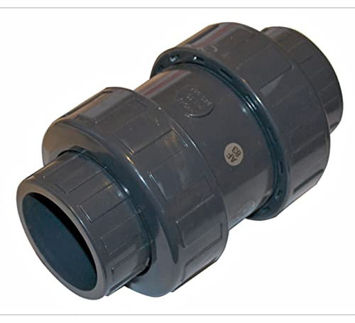 PVC Rückschlagventil DA 50mm Pool Teich Schwimmbad Schwimmbecken