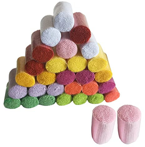 F Fityle 30-teiliges Set Knüpfwolle für Teppich Schurwolle, Knüpfgarn Teppich, Cutter-Teppichgarn, DIY Crochet Latch Hook Cutter Rug Yarn für Knüpfteppich Kissen Häkeln Basteln Heimtextilien, Typ 2