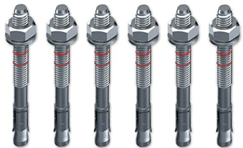 M16 x145mm - 10 Stück/Schwerlastanker OPTION 7 Bolzenanker verzinkt mit ETA Zulassung in Industriequalität Ankerbolzen Keilanker Schwerlastdübel