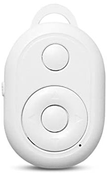 Andoer Mini Wireless Remote Control BT Remote Shutter Page Turner 10M Portata effettiva compatibile con smartphone iOS/Android Tablet Bianco