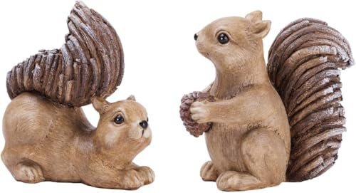 Trend Line Dekofigur Eichhörnchen Terracotta 16,5 x 15,5 cm braun Dekofigur