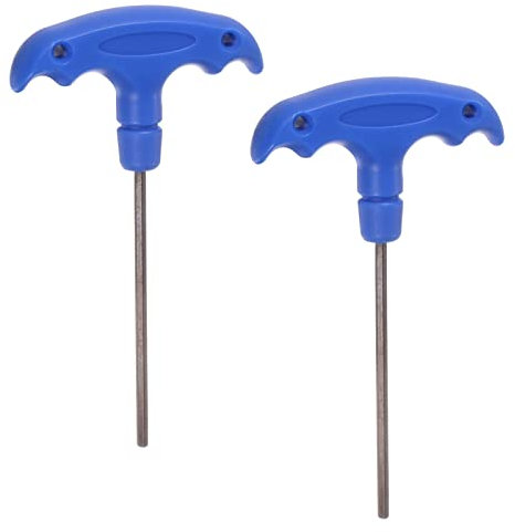 sourcing map 2pcs H3 T-Handle Hex Key Wrench 3mm S2 Steel T-Key Inner Hexagon Spanner Repair Tool
