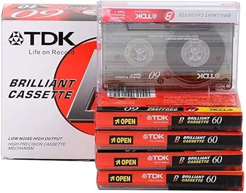TDK Virgin Cassette Audio 5 Stück x D-60 60 Minuten