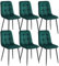Colenis - Ela Esszimmerstühle - 6er Set - Grün - Samt - Für Esszimmer, Küche & Wohnzimmer - Modernes Design