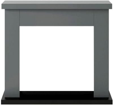 Fuego Ugo Gris Chimenea Marco Mdf Estructura Madera