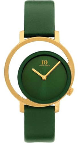 Danish Design Damenuhr Lederband grün ⌀32mm IV32Q1271