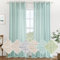 MIULEE Vorhang Gardinen Leinen mit ösen Voile Vorhänge Leinenoptik Gardinen Wohnzimmer Modern Fensterschal Kinderzimmer küchengardinen Schlaufenschal 2er Set 140x260 cm Blau