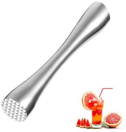 Cocktail Stößel 20 cm - Edelstahl Eiszerkleinerer Stampfer für Mojito, Minz und Fruchtbasis Getränke - Hausbarzubehör für DIY Handgemachte Drinks
