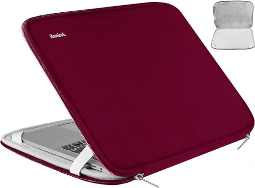Housse de protection antichoc pour ordinateur portable de 14, compatible avec HP, Lenovo, Asus, Acer, Notebook, Chromebook, ordinateur portable, ordinateur portable 14, rouge
