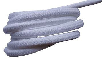 Cordon Lin Blanc 8 mm au mètre 100% Coton (Blanc)