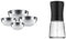 WMF Gourmet Schüsselset 4-teilig & Trend Salzmühle Pfeffermühle 14 cm, unbefüllt, Gewürzmühle, Keramikmahlwerk, Kunststoff, Glas, schwarz
