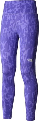 The North Face Flex High Leggings Optic Violet Abstract Pitcher Plant Print XS