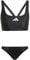 adidas Donna 3 Stripes V-Back Bikini, Black/White, 34