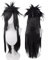 RiRaku Anime Cosplay Perücke Uchiha Madara Black Long Halloween Kostüm Cosplay Perücke,Für Party Karneval Weihnachten