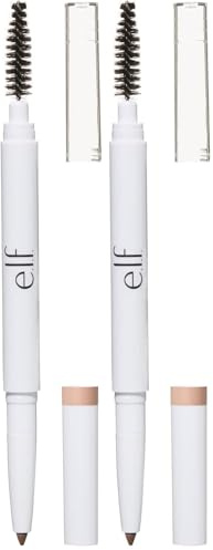 e.l.f. Instant Lift Brow Pencil, Dual-Sided, Precise, Fine Tip, Shapes, Defines, Fills Brows, Contours, Combs, Tames, Blonde 0.18g (Pack of 2)
