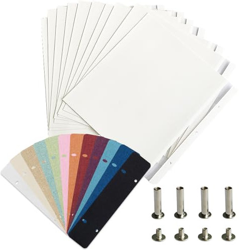 Vienrose 10 Blatt Weiße Nachfüll Seiten für 33x32 cm Große Fotoalben Selbstklebend