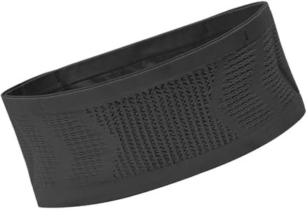 Daelesr Universeller Laufgürtel, Multifunktionale Atmungsaktive Verdeckte Gestrickt Hüfttasche, Running Belt, Eng Anliegende Passform, Gürtel für Outdoor Sport für Laufen, Jogging, Radfahren (M)