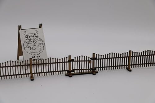 220083 Slotcar Deko Zaun Holz