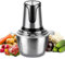 CUTPOIY 2L Food Processor and Blender, Food Chopper, Stainless Steel Bowl, 300W 2 Speed, for Meat/Vegetables/Fruits/Nuts/Egg/Onion