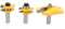 3pcs Ogee Rail Router Bit, Raised Panel Cabinet Door Making Router Bits for Solid Wood Hardwood and More
