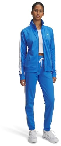 Under Armour Tricot Trainingsanzug - Blue Atlantis/White/White - LG